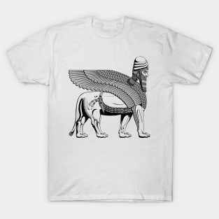 Lamassu Winged Lion Black T-Shirt